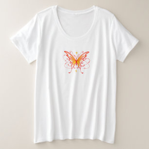 Plan rouge papillon motif design