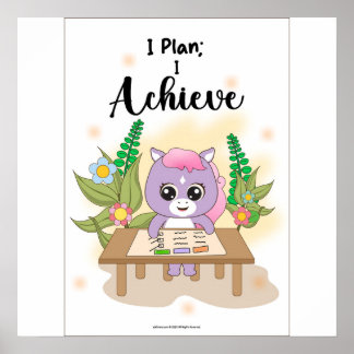 Plan to achieve Wall art Poster
