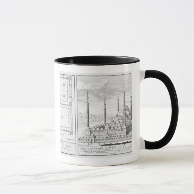 Plan und Ansicht der blauen Moschee (1609-16), Tasse (Rechts)