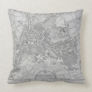 Plan von Birmingham, 1731, veröffentlicht 1789 Kissen