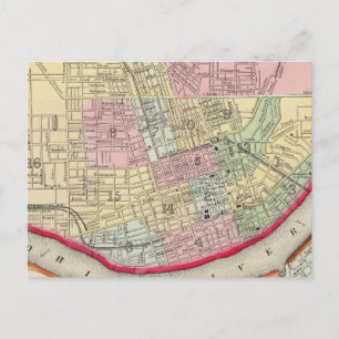 Plan von Cincinnati und Vicinity Postkarte