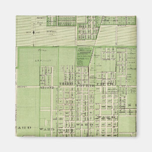 Plan von Davenport, Scott Landkreis, Staat von Iow Magnet