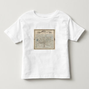 Plan von Des Moines, Polk County, Iowa Kleinkind T-shirt