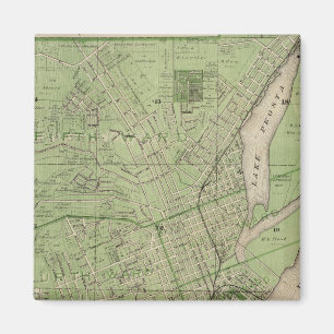 Plan von Dubuque, Dubuque Landkreis, Staat von Iow Magnet