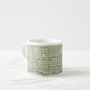 Plan von Evansville, Vanderburgh Co Espressotasse