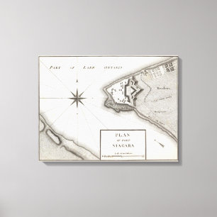 Plan von Fort Niagara Leinwanddruck
