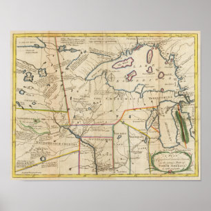 Plan von Kapitän Carvers Travels Poster