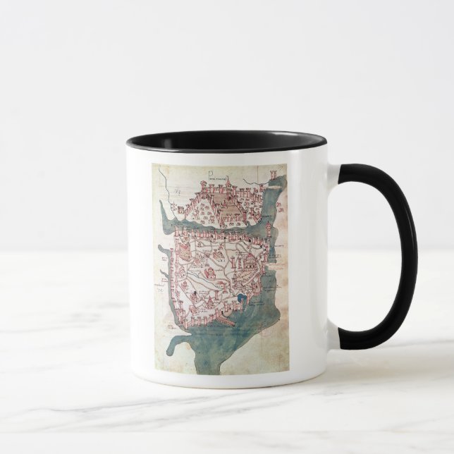 Plan von Konstantinopele Tasse (Rechts)