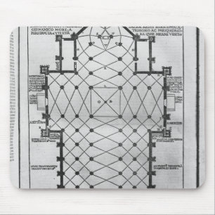 Plan von Mailand-Kathedrale Mousepad