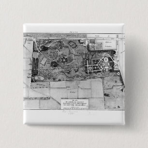 Plan von Parc Monceau in Paris Button