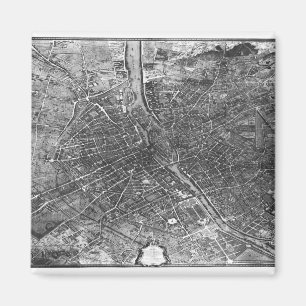 Plan von Paris, auch bekannt als "Plan de Turgot" Magnet