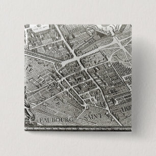 Plan von Paris, bekannt als 'Plan de Turgot' Button