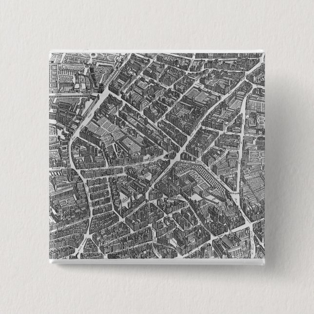 Plan von Paris Button (Vorderseite)