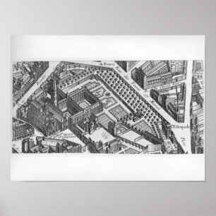 Plan von Paris Poster