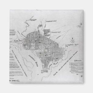 Plan von Washington DC Magnet