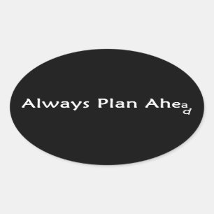 Plan-voran Aufkleber