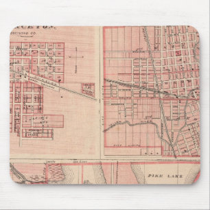 Plan Warschau mit Pierceton, Plymouth Mousepad