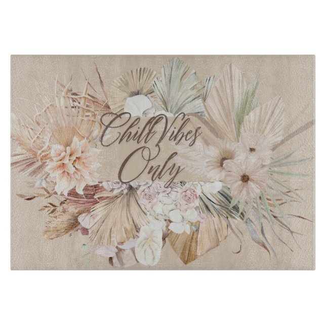 PLANCHE À DÉCOUPER ボーホーフラワーカッティングボード (Devant)