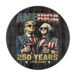 Planche À Découper 250 Ans Anniversaire Amérique 250ème Trump