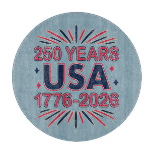 Planche À Découper 250 ans USA Semiquinentenaire 1776-2026