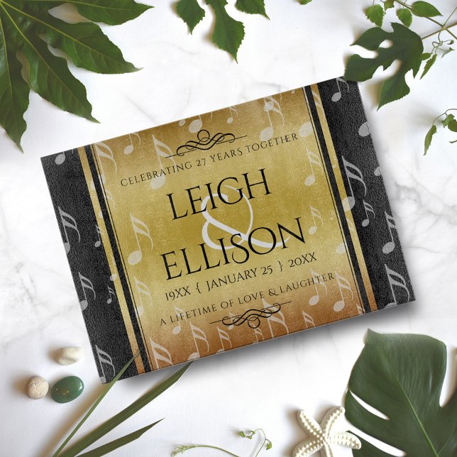 Planche À Découper 27e anniversaire du Mariage de musique (Créateur téléchargé)