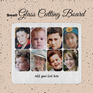 Planche À Découper 8 textes personnalisés photo blanc