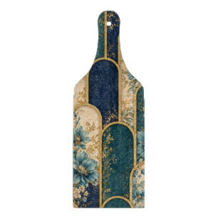 Planche à découper à motif d'arche marocaine dorée