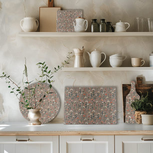 Planche à découper à motif de fleurs sauvages Bohè