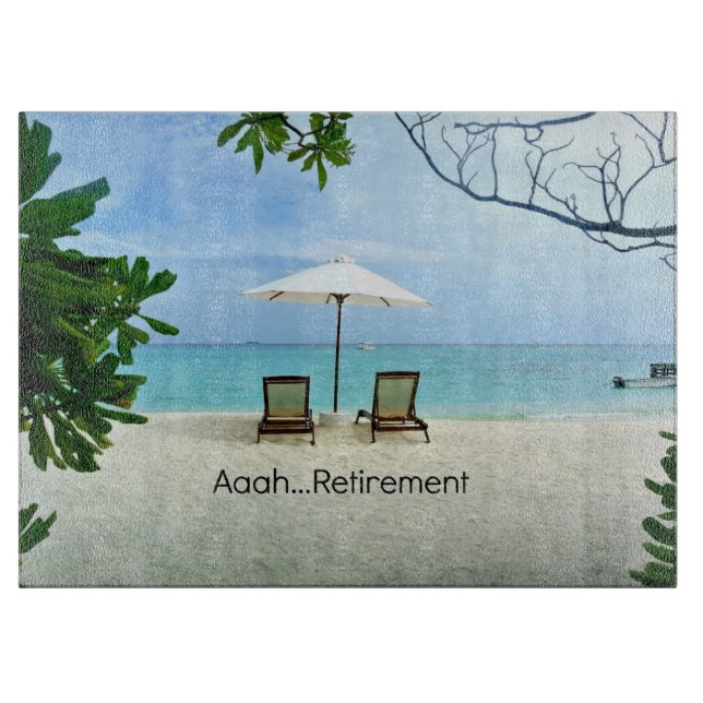 Planche À Découper Aaah...Retraite (Devant)