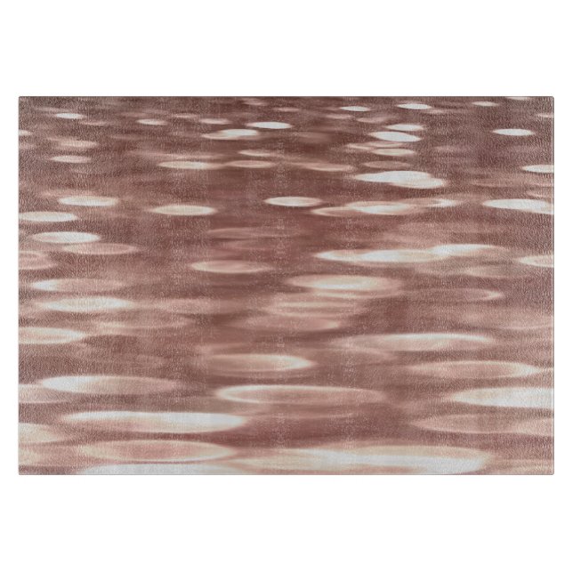 Planche À Découper Abstract #3: Copper Rose Gold (Devant)