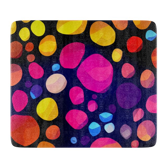 Planche À Découper Abstrait Coloré (Devant)