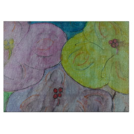 Planche À Découper Abstrait été Floral Cutting Board