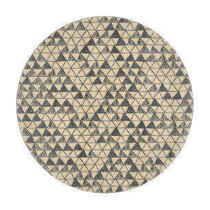 Planche À Découper Abstrait Motif triangle Vintage.
