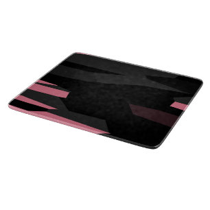 Planche À Découper abstrait rose et noir