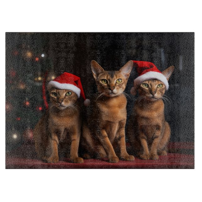 Planche À Découper Abyssinian près de la cheminée Noël (Devant)