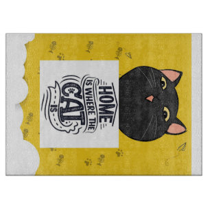 Planche À Découper Accueil C'Est Là Que Se Trouve Le Chat Le meille