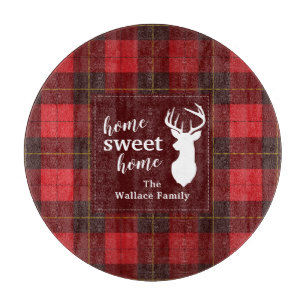 Planche À Découper Accueil Doux personnalisée Tartan Clan Wallace Pla