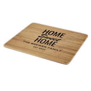 Planche À Découper Accueil Sweet Home Tableau de coupe personnalisé