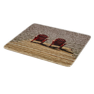 Planche À Découper Adirondack Red Beach Chaises Cottage Country