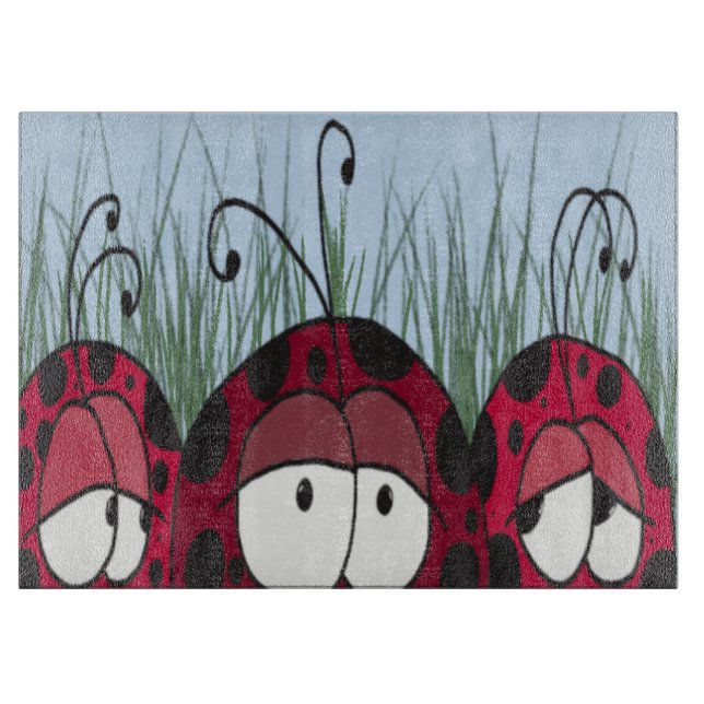Planche À Découper adorable Ladybugs (Devant)
