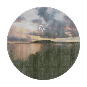 Planche À Découper Aimant photo flexible île tropicale Fidji