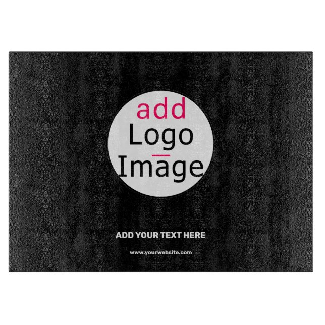 Planche À Découper Ajouter Logo Business Chic Marque Personnalisable  (Devant)