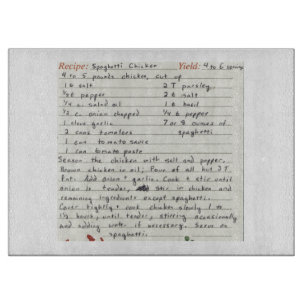 Planche À Découper Ajoutez votre propre recette préférée de la coutum