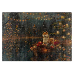 Planche À Découper Akita Christmas Festive Voyage