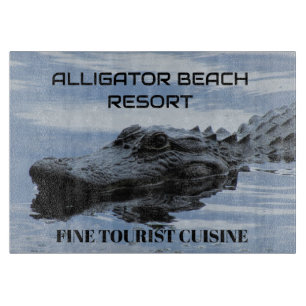 Planche À Découper Alligator Beach Resort Verre
