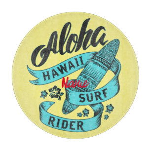 Planche À Découper Aloha Hawaii Surf Rider Thunder_Cove