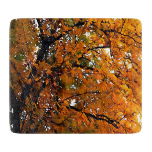 Planche À Découper Ambre Feuilles de l'automne