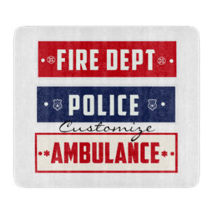 Planche À Découper Ambulance de police des incendies Thunder_Cove