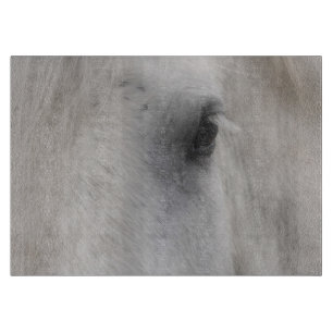 Planche À Découper Âme de cheval blanc aux yeux expressifs