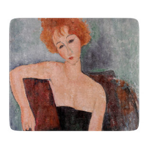 Planche À Découper Amedeo Modigliani - Robe de soirée pour filles rou